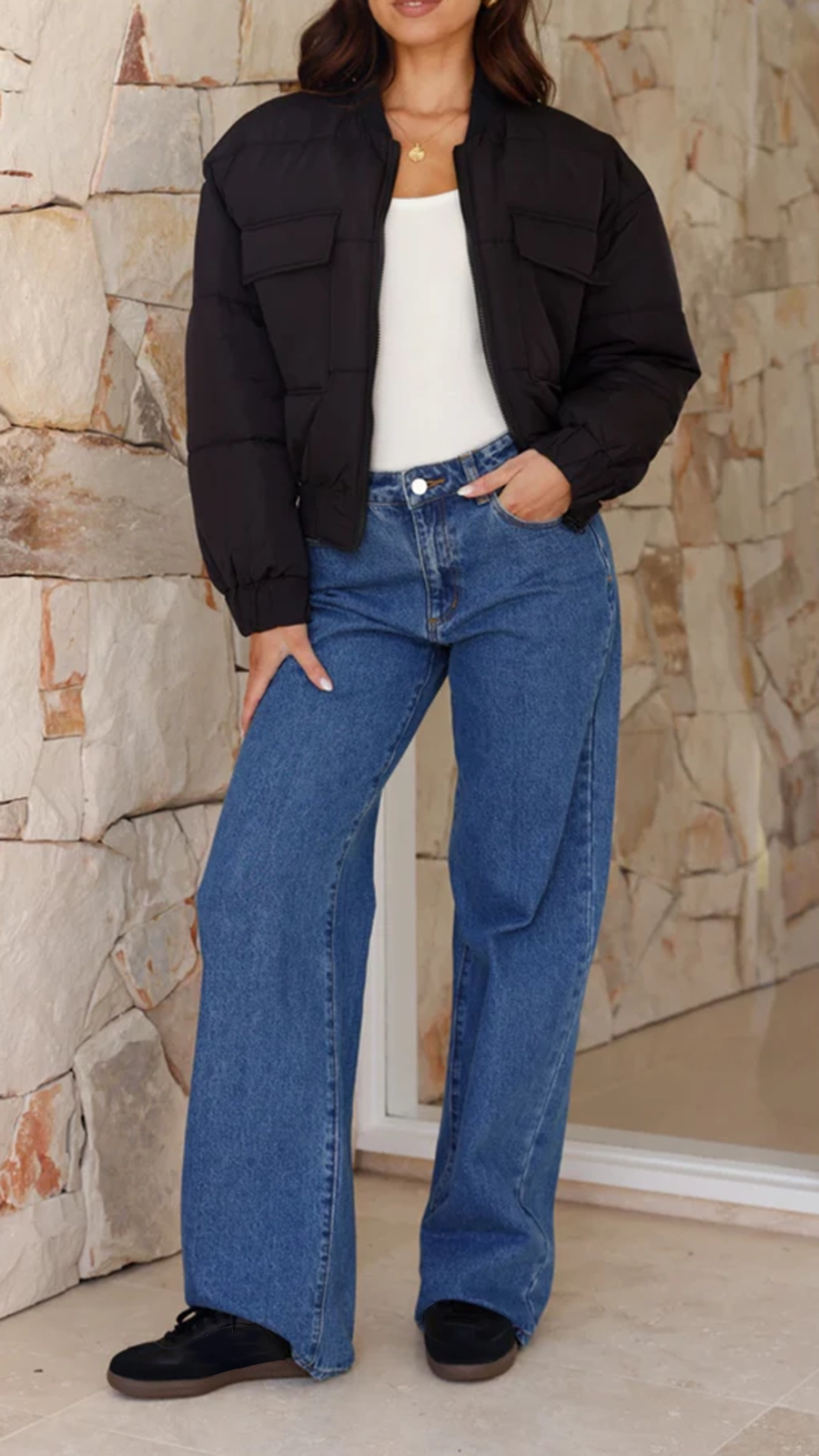 Jordan Puffer Jacket - Black - Image 8