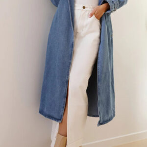 Lui Denim Trench Coat - Denim