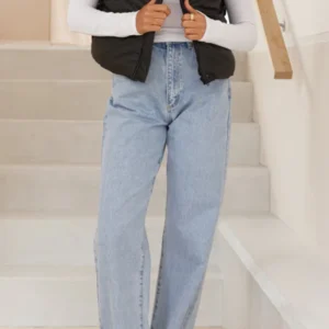 Odessa Cropped Puffer Vest - Black