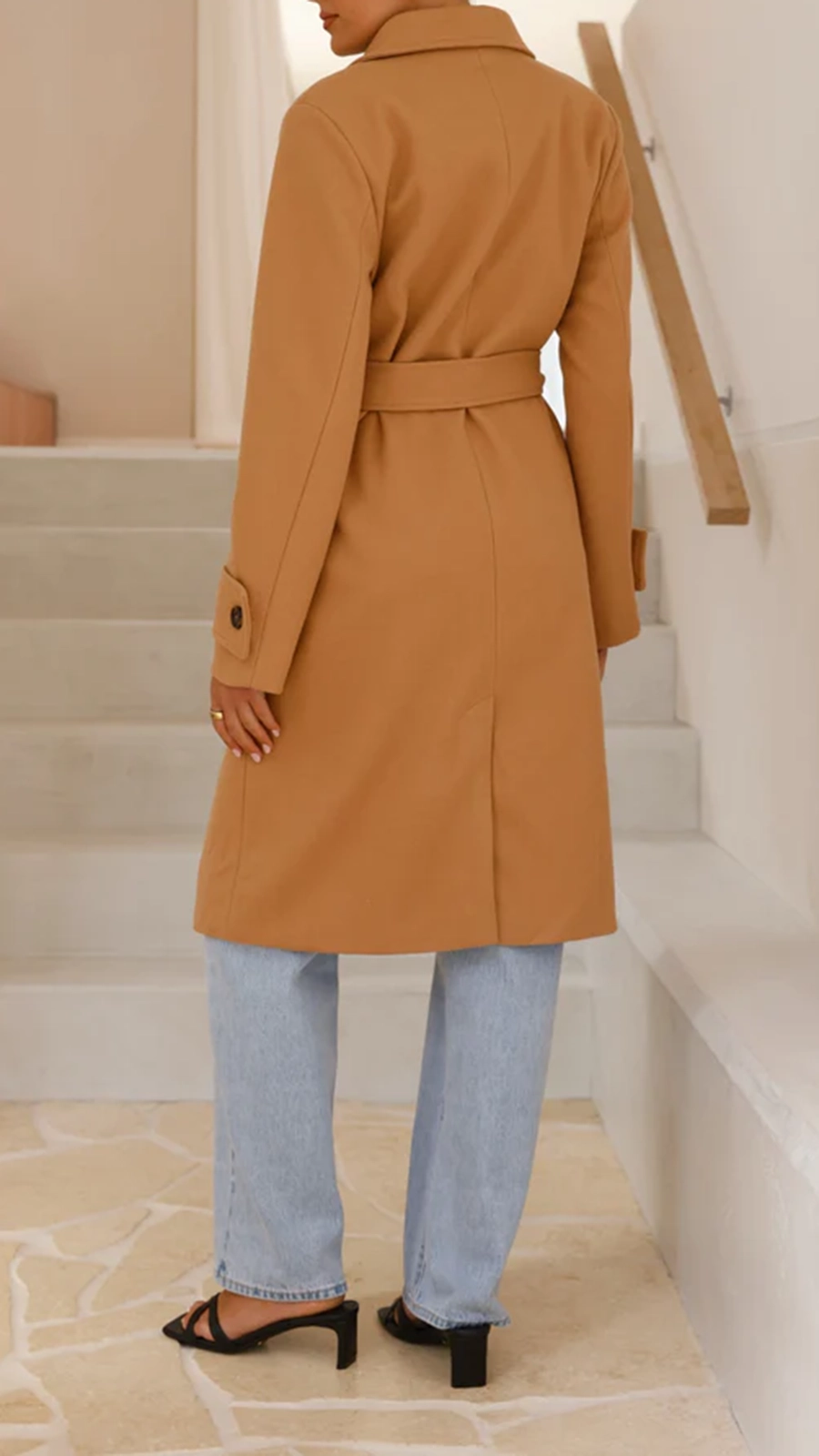 Lue Trench Coat - Winter White - Image 12