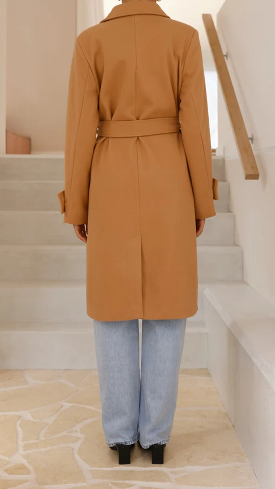 Lue Trench Coat - Winter White - Image 15